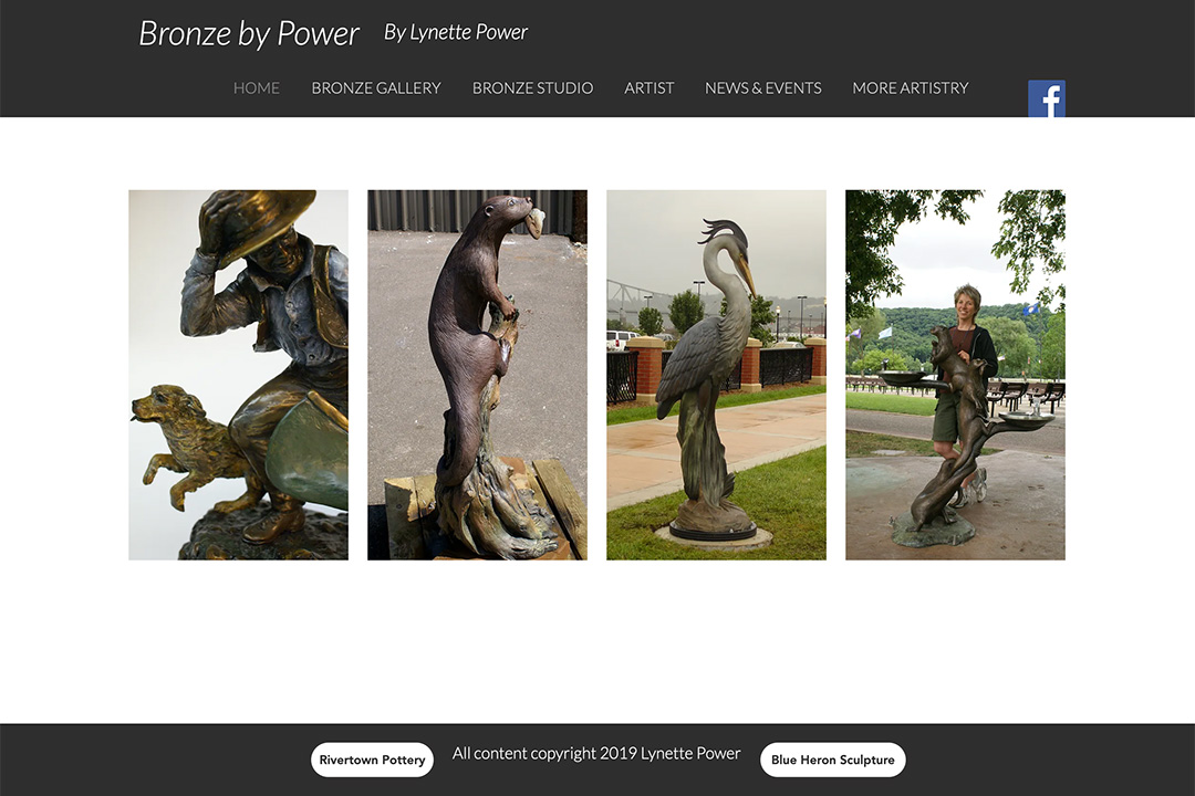 Website design for local artist