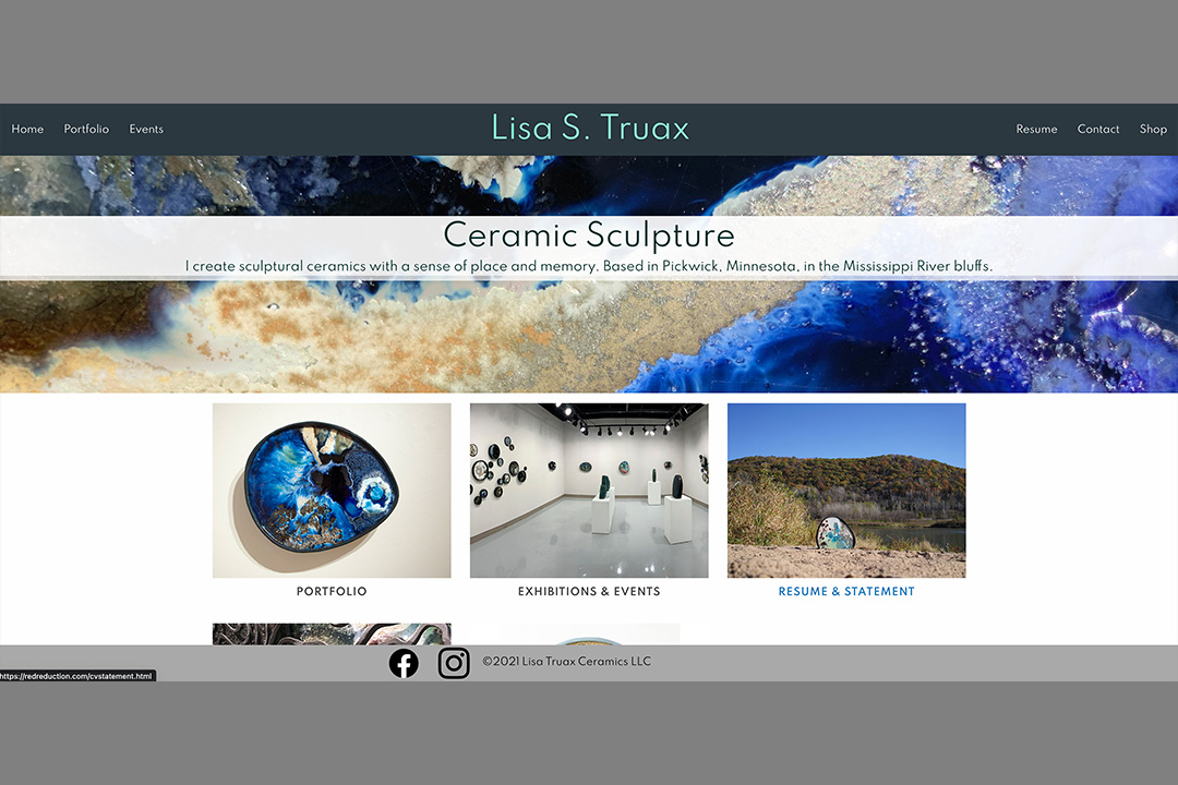 Self-promotional website portfolio design