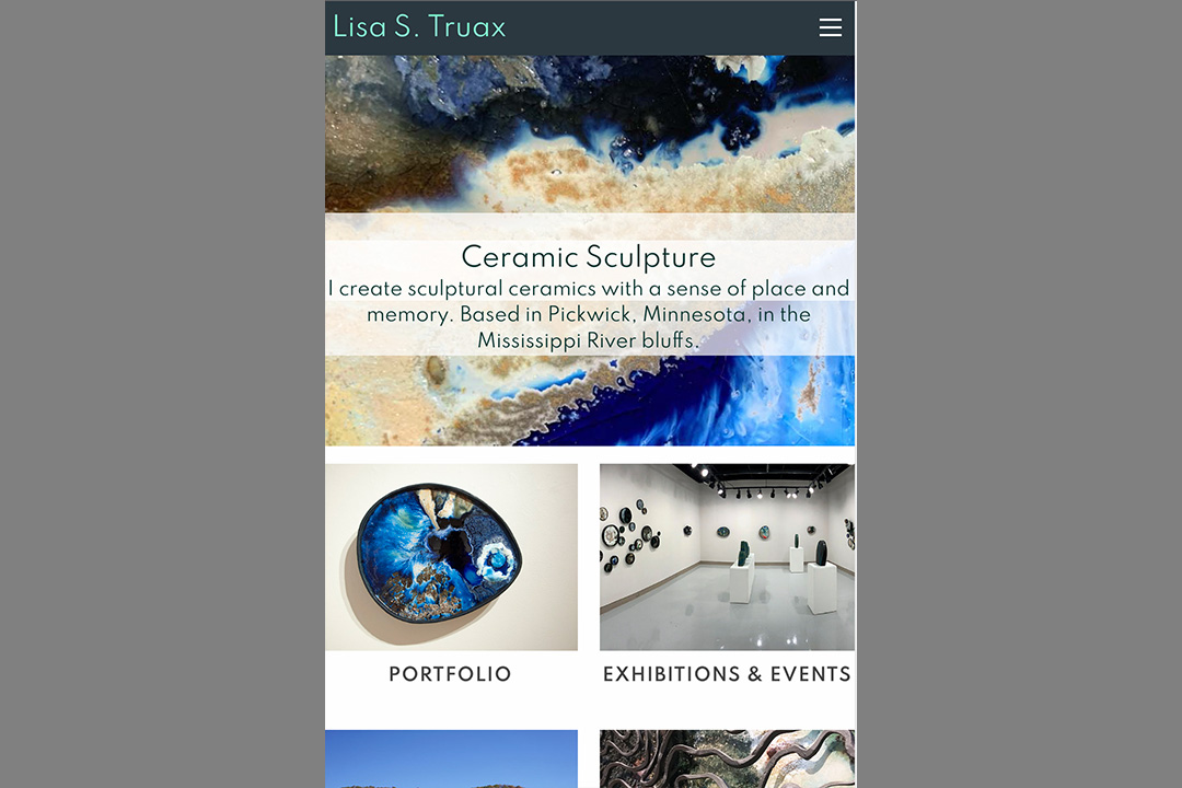 Self-promotional website portfolio design